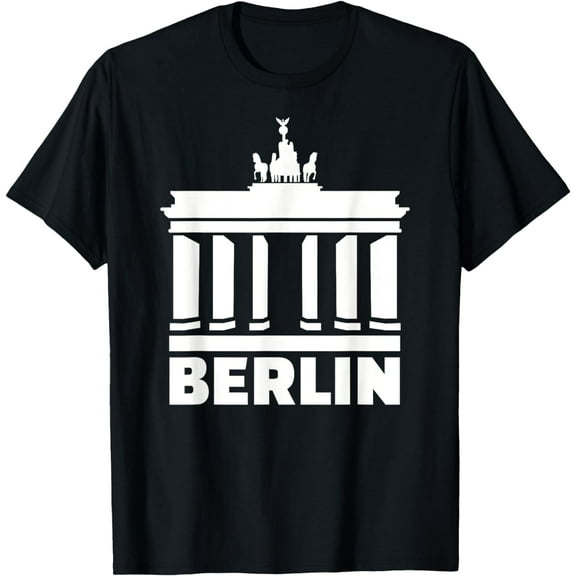 Berlin with Brandenburg, Gate T-Shirt mens t rghirt men，black，women，misfits，journey ，boys