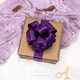 thumbnail image 3 of Cinta Ribbli de 3,8 cm, con alambre satinado, color morado, 18 m, continuo, 3 of 4