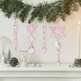 thumbnail image 5 of 18pcs Christmas Tree Decoration Crystal Ornaments - Hanging Acrylic Christmas Snowflake Icicle Drop Crystal Ornaments for Xmas Tree Winter New Year Party Supplies, 5 of 7