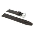 thumbnail image 2 of Bandini 12mm Womens Italian Alligator Pattern Watch Strap - Brown - Semi-Glossy Finish - Classic, 2 of 5