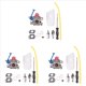 thumbnail image 1 of 3X Carburador para 545081848 125L 125LDX 128CD 128L 128LD 128LDX 128R 128RJ Repuestos C1Q-W40A Recortadora, 1 of 5