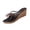Black, variant on Women's Comfortable Platform Sandals Peep Toe Mule Heels Wedge Sandal Silver 40