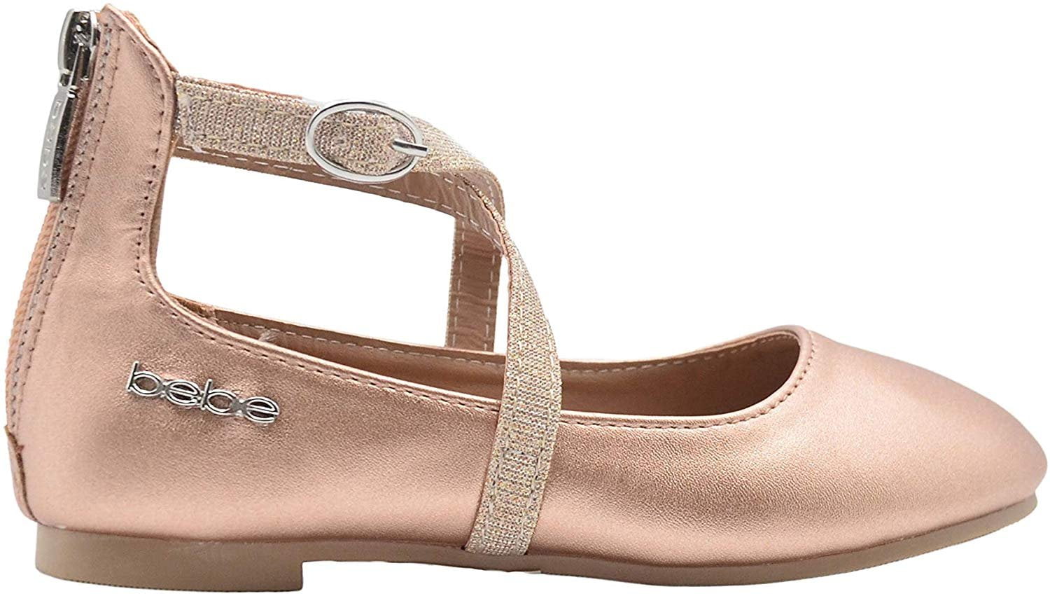 Metallic Ballet Flats Slip-On Round Toe 