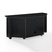 Camden 48 Corner Tv Stand W/Fireplace Black