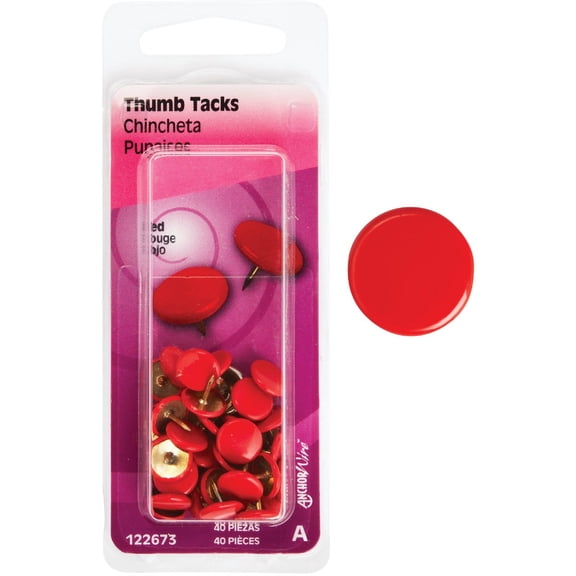 The Hillman Group 122673 Thumb Tacks, 40-Pack