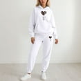 thumbnail image 2 of Valentine's Day Sweatsuits Women 2 Piece Outfit Jogger Set Y2K Cute Hoodie and Pants Tracksuit Set Trouser Suit Casual Leisure Suit Fitness Set Sports Suit Sportswear, 2 of 4