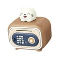 thumbnail image 5 of Vaveren Electronic Piggy Banks Cute Gift Saving Bank for Girls Boys Kids brown cat, 5 of 8