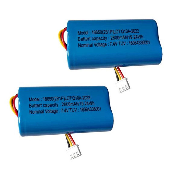 Batería AOLIKES 18650, 7,4 V, 2600 mAh, iones de litio, paquete de 2