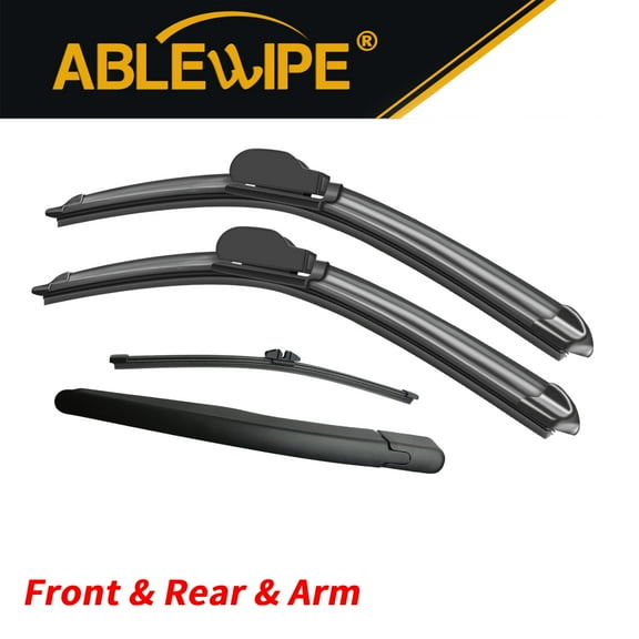 ABLEWIPE 4PCS Front and Rear Wiper Blades and Rear Wiper Arm Fit For Ford Explorer 2020-2025, Set of 4, Y20J562G