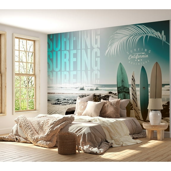 Tropical Non-pasted Wallpaper Wall Mural - California Surfing Adventure