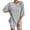 Grey, variant on felwors Women 2 Piece Outfits Dressy Pajamas Lounge Set Ribbed Knit for Women Matching Tshirt Shorts Outfits Black, M