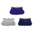 thumbnail image 2 of Qarigey Cartera conveniente y moderna para mujeres de moda, bolso de hombro, bolsos de noche, bolso tejido, bolsos de mano, bolsos de mano, Bolsas de mensajero y de hombro azul violeta, 2 of 6