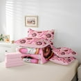 thumbnail image 4 of Erosebridal Cartoon Doughnut Bedding Queen Size, Dessert Donut Bedding Accessories , Pink, Reversible 7pcs, 4 of 5