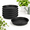 Black-4" - 6 Pack, variant on 6 Pack Of Plant Saucer 4 Inch Heavy Duty Plastic Pot Drip Trays Saucers For Indoors Outdoor Black