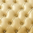 thumbnail image 3 of ACME Dresden Loveseat w/3 Pillows in Bone Synthetic Leather & Gold Patina, 3 of 8