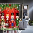 thumbnail image 3 of Baywell Christmas Soldier Boy Clipart Crown Drum Bathroom Decor Shower Curtain Sets with Hooks Polyester Fabric Great Gift, 3 of 6