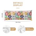 thumbnail image 3 of Fotbe Travel Stamp Funda para Almohada Corporal con Diseño, Funda de Microfibra Ultrasuave de 20x54 Pulgadas, Ropa de Cama Elegante, 3 of 7