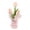 Pink, variant on Holloyiver ABC 10.24 Inch Artificial Tulip Potted Plant, Realistic Faux Tulip Flower Bonsai for Home Living Room Dining Table Hotel Tavern Window Indoor Decor (Multi-Color)