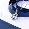 thumbnail image 4 of Cremation Jewelry Rose Flower Urn Necklace for Ashes for Women Girls Stainless Steel Wreath Pendant Memorial Ash Holder Mom Sister Wife Anniversary Birthday Keepsake Gift, 4 of 6