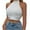 White Womens Tank Tops Clearance, variant on BSDJILFG Crop Tops for Women Casual Sleeveless Tank Halter Cross Bow Tie Bodycon Tube Shirt