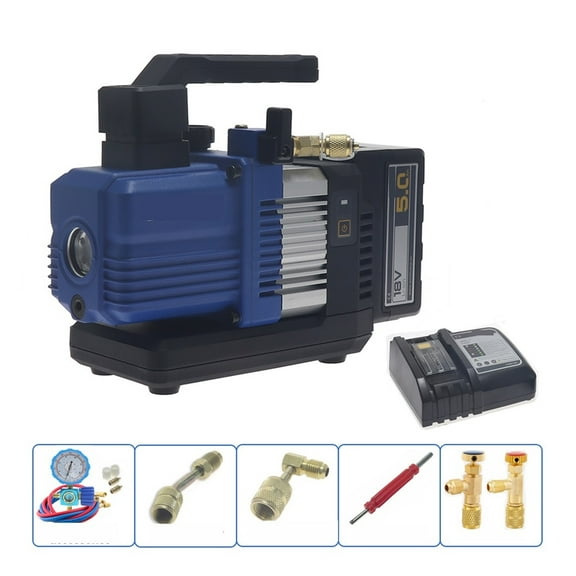 RVP-2DLI 18V Wireless Vacuum Pump VPR-2SLI Automotive Vacuum Pump Air Conditioning Vacuum Pump For R32 1234yf Refrigerant ,Outstanding Oil Inlet System