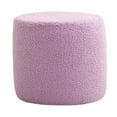 thumbnail image 4 of HLONK Small Sponge Velvet Changing Ottoman  Pink, 4 of 8