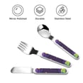 thumbnail image 3 of Honeii Astronaut Print Children's Knife, Fork And Spoon Set,Reusable Utensils Set with Case,Travel Cutlery Set,for Kids Adults Camping, 3 of 8