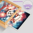 thumbnail image 4 of Havanese Patriotic Welcome for 4Th of July Independence Day Acrylic Plaque with Wood Photo Frame Box Havanese Dog Lover Gifts Idea Light Box - 00010, 4 of 5