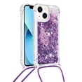 thumbnail image 1 of Funda FOXDOCK para iPhone 13 Mini con Cuerda Ajustable, Brillo Líquido, Protección Antigolpes y Lente – Ideal para Regalo, 1 of 6