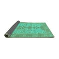 thumbnail image 2 of Ahgly Company Indoor Rectangle Oriental Turquoise Blue Traditional Area Rugs, 5' x 7', 2 of 4