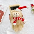 thumbnail image 6 of Tarise Plush Christmas Cover Case for Samsung Galaxy Z Flip 3 5G, Cute Fuzzy Fluffy Plush Winter Warm Case for Girls Women Kids, Shockproof Protective Case Cover for Samsung Z Flip 3 6.7", Beige, 6 of 14