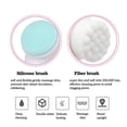 thumbnail image 5 of Manual Facial Cleansing Brush, 2-in-1 Skin Care face Brush, Silicone Facial Scrubber Manual Dual Face Wash Brush for Deep Pore Exfoliation Massaging, 5 of 7