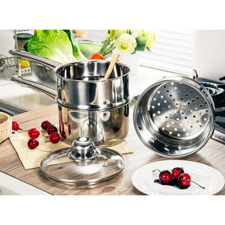 - Culinary Edge 4 Piece 2 qt. Steamer and Boiler Set with Lid