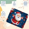 thumbnail image 3 of Santa Claus Gaming Mouse Pad, Desk Mat, Square 8.3x9.8 Inch Non-Slip Rubber Bottom Printed for Office and Gaming, 3 of 6