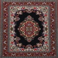 thumbnail image 1 of Ahgly Company Indoor Square Traditional Dark Scarlet Red Medallion Area Rugs, 4' Square, 1 of 6
