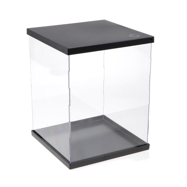 Caja De Presentación De Almacenamiento A Prueba De Polvo Hugo para Juguetes Modelo RG BB 21x21x40cm vitrina de acrílico con tapa