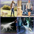 thumbnail image 2 of UNIFULL 16 ft Retractable Dog Leash with Flashlight & Front Safety Led Light, Anti-Slip Handle for Dogs up to 110 lbs, 360° Tangle-Free, One Button Brake & Lock, 2 of 9