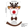 thumbnail image 6 of Christmas clothes Christmas decorations K'ids Reindeer Elegant Style Outfit For Holiday Parties And Festive Events santa suit, 6 of 9