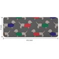 thumbnail image 7 of Dachshund Footprint Kitchen Rug Mat,Kitchen Runner Rugs Non Skid Washable,Decorative Kitchen Floor Mats for Kitchen,Sink,Laundry,17"x47.2", 7 of 7
