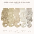 thumbnail image 3 of Invisible Wire Hair Extensions with 3 Clips Long Synthetic Wavy Curly Hairpiece Adjustable Transparent Headband for Women 18 Inch Ash Medium Brown/Ash Blonde Highlights, 3 of 7