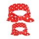 thumbnail image 1 of Turbante estampado para bebé, conjunto de diadema con orejas de conejo y accesorios para el cabello (cuadrícula roja brillante), 1 of 5