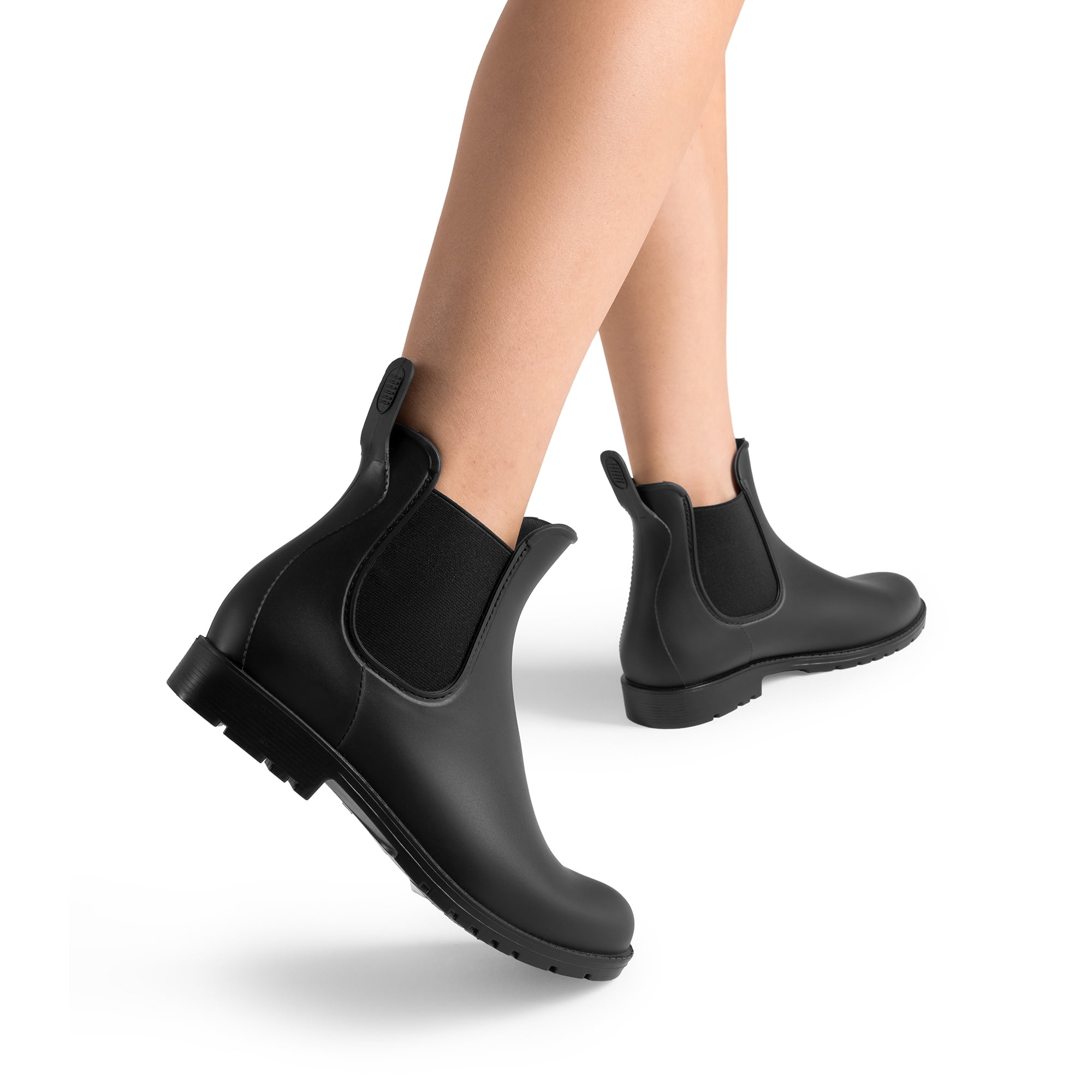 DREAM PAIRS Women's Ankle Rain Boots Chelsea Short Boots Waterproof Elastic Slip On Lightweight Comfortable Garden Outdoor Shoes