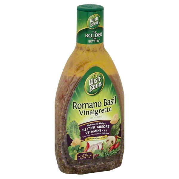 WishBone Romano Basil Vinaigrette Salad Dressing 16 fl oz