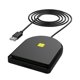 thumbnail image 1 of Lector de tarjetas portátil jixopn DOD CAC USB 2.0 SIM SD TF para tarjetas con chip de banco y oficina postal, 1 of 8