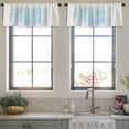 thumbnail image 4 of LALILO Kitchen Curtain Valance Blue Color Watercolor Colorful Rod Pocket Window Curtain 52"x 18" Set of 2, 4 of 7