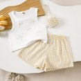 thumbnail image 2 of KPOPLK Toddler Girl Clothes Infant Summer Outfits Baby Ruffle Tank Top Loose Short Sleeveless Kid Baby Girls' Clothing(5-6 Years,White), 2 of 7