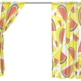 thumbnail image 4 of Coolnut Cartoon Watermelon Pattern Semi Sheer Curtains Window Voile Drapes Panels Treatment-55x78in for Living Room Bedroom Kids Room, 2 Pieces, 4 of 4