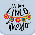 thumbnail image 4 of Inktastic My First Cinco De Mayo Flowers Boys or Girls Baby Bib, 4 of 4