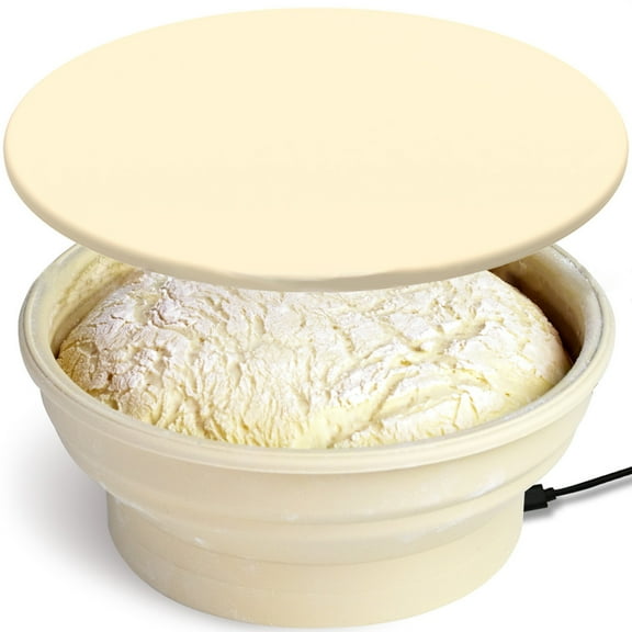 Space Saving Advanced Temperature Controlled Bread Proofing Bowl Sourdough Fermentation Tool Foldable Dough Bowl