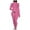 Pink, variant on ZAZYULZ Jumpsuit for Women Women Sport Yoga Workout Ribbed Zipper Long Sleeve Embroidery Sport Jumpsuits(Pink,Xxl)